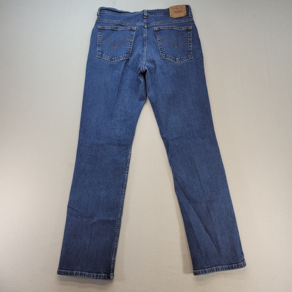 Levi's 505 Vintage Y2K Jeans Womens 10 Blue Lower Rise Straight Leg Denim - Picture 3 of 12
